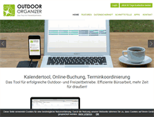 Tablet Screenshot of outdoor-organizer.com
